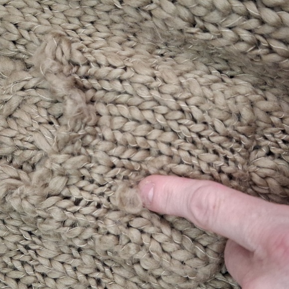 "CHELSEA AND VIOLET" SZ. L., Brown acrylic, button down cardigan. - Picture 15 of 16